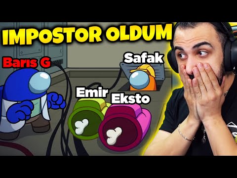 IMPOSTOR OLDUM!! SASUKEYİ KANDIRDIM!! YOUTUBERLARLA AMONG US!! | Barış Can