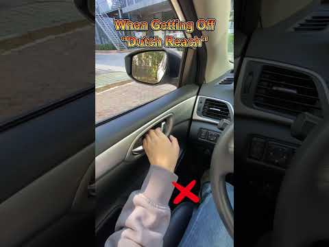 When exiting the vehicle, use the hand away from the door to open the door#car#tips #manual