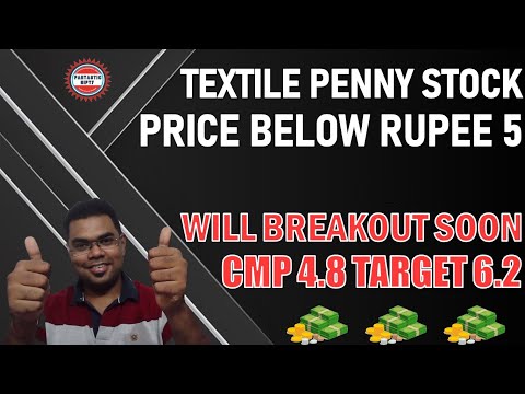 Textile sector penny stock with strong fundamental | best shares to buy now | technical analysis