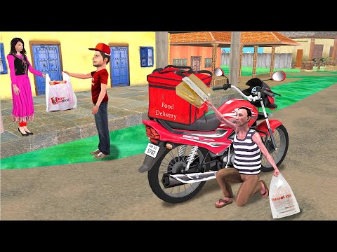 Food Delivery Boy Bag Mein Food Thief Caught Hindi Kahani Hindi Moral Stories Village Comedy Video