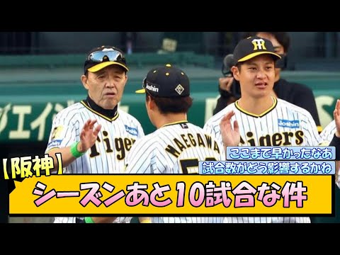 【阪神】シーズンあと10試合な件【なんJ/2ch/5ch/ネット 反応 まとめ/阪神タイガース/岡田監督】