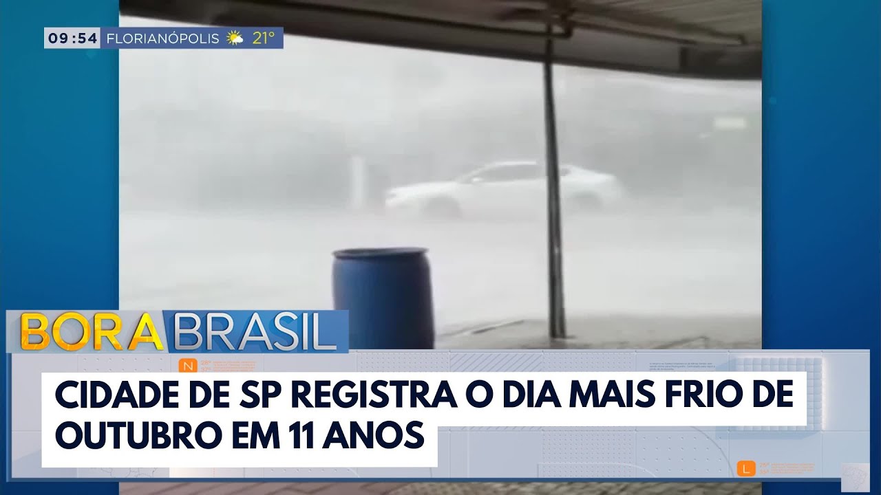 Cidade de SP registra o dia mais frio de outubro em 11 anos