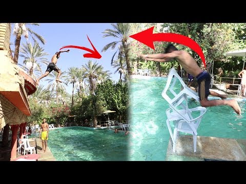 تحديات مستحيلة في المسبح !!!
