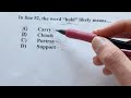 Strategies for Answering Vocab Questions