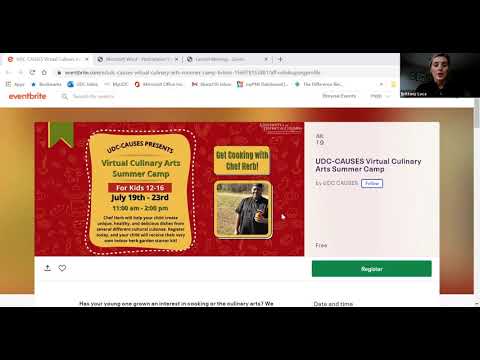 Culinary Arts Camp Information Video