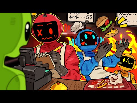 LETHAL COMPANY BURGER RESTAURANT; WHAT COULD GO WRONG? | Burger Bots (w/ Delirious, Kyle, Squirrel)