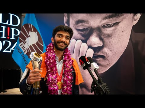 Ding In My Eyes Is A True Champion - Gukesh's Emotional Speech | World Chess Championship