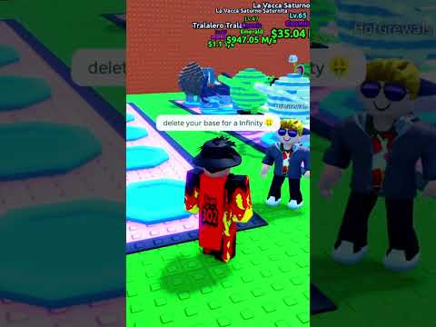 DELETE YOUR BASE FOR A INFINITY IN ESCAPE TSUNAMI FOR BRAINROTS! 😱