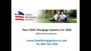 New USDA Mortgage Updates For 2026