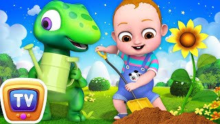 Gardening Song with Jumblikans Dinosaurs - ChuChuTV Toddler Learning Videos