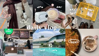 Daily vlog🛌🥯 : slow weekend , self care , coffe , go to mal , KKV haul , swim , ramen🍳