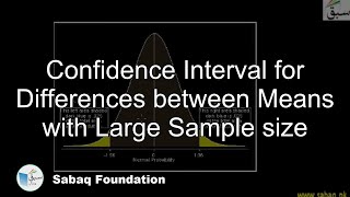 Confidence Interval for Differences between Means with Large Sample size