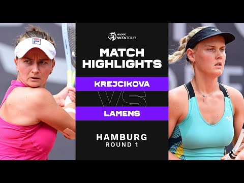 Barbora Krejcikova vs. Suzan Lamens | 2022 Hamburg Round 1 | WTA Match Highlights