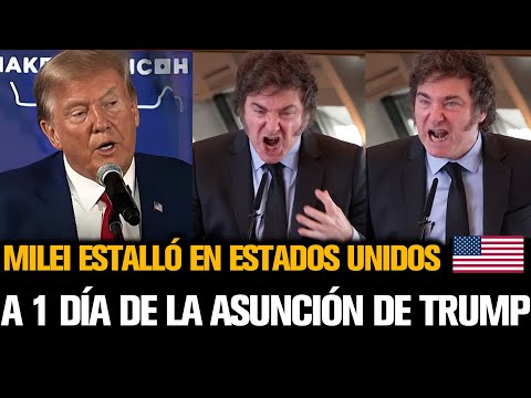 MILEI ESTALLÓ EN ESTADOS UNIDOS 🇺🇸 A 1 DÍA DE LA ASUNCIÓN DE TRUMP