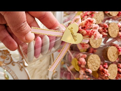 تحضيرات بوفي الزيادة / تزيين وتعديل توزيعات سبوع / دراجي سبوع / buffet de naissance