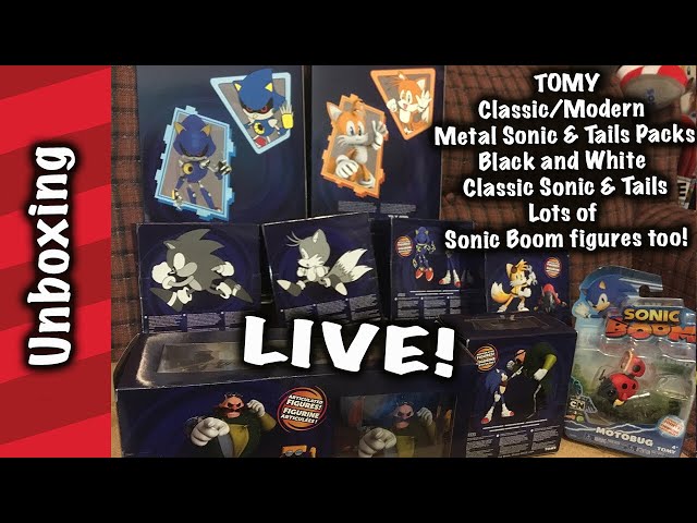 TOMY modern/classic Metal Sonic, Tails, and many more unboxing