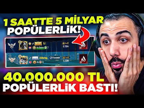 1 SAATTE 40 MİLYON TL POPÜLERLİK BASAN ARAP SIRALAMADA GEÇTİ! BU NASIL OLAY?? | PUBG MOBILE