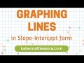 Graphing Lines in Slope-Intercept Form