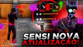 DEPOIS DA ATUALIZAÇÃO! a MELHOR SENSIBILIDADE para SUBIR CAPA na NOVA ATUALIZAÇÃO do FREE FIRE! 🔥