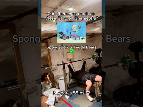 CAN I BENCH AS MUCH AS THESE CARTOON CHARACTERS!!? ๐ณ๐