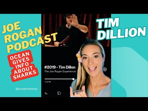 Joe Rogan and Tim Dillion talk about sharks and Ocean Ramsey. Ocean gives her feed back. #Sharks