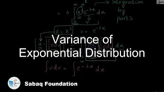Variance of Exponential Distribution