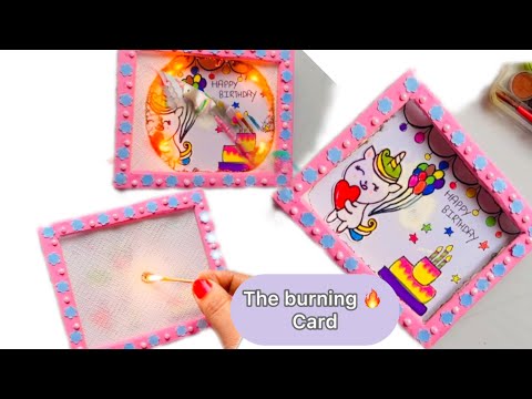 The Burning 🔥Happy  birthday card/Happy birthday card/ Homemade birthday card ideas