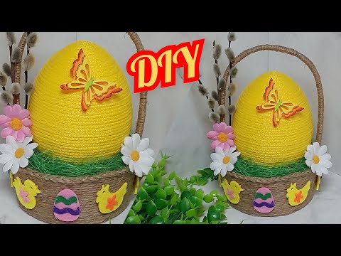 🌺ПАСХАЛЬНЫЕ ПОДЕЛКИ🌺своими руками🐥ИДЕИ на ПАСХУ.Пасхальный декор.Яйцо в корзинке.Diy crafts