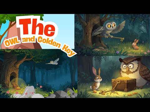 Moral story The Owl and Golden Key in English/story time/best story for kids/Golden key story/bed st