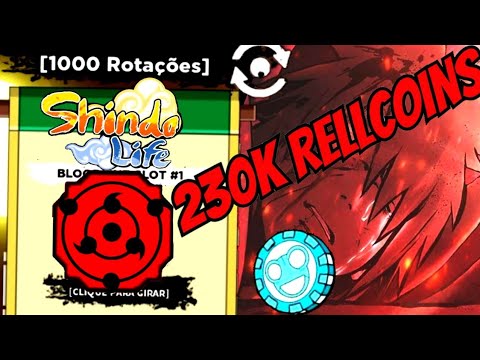 NOVOS CÓDIGOS 1000 SPINS e 230K RELL COINS!! UPDATE 240 no SHINDO LIFE ( FREE GAMEPASS ) Bronzer_BR