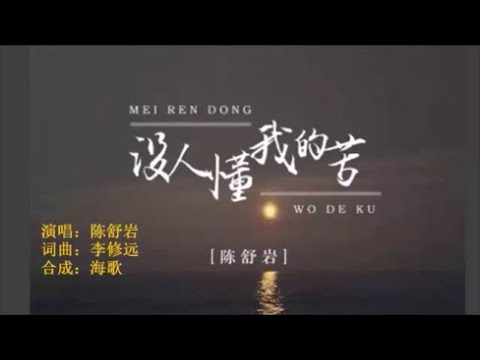 陳舒岩《沒人懂我的苦》 KTV 導唱字幕 （備有伴奏視頻）