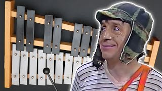 Tocando Buenas Noches Vecindad de El Chavo del Ocho en mi Xilófono Económico