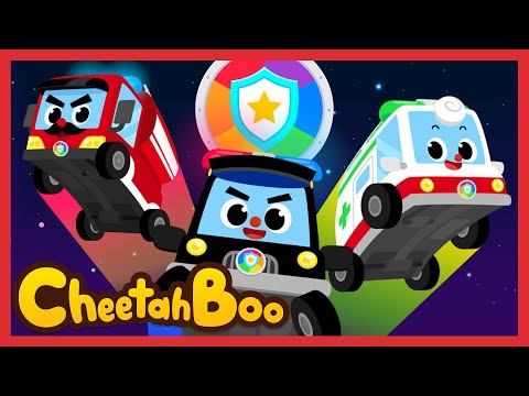 [🎉NEW] We’re the Rainbow Rescue Team! | Police car | Nursery rhymes & Kids Song | #Cheetahboo