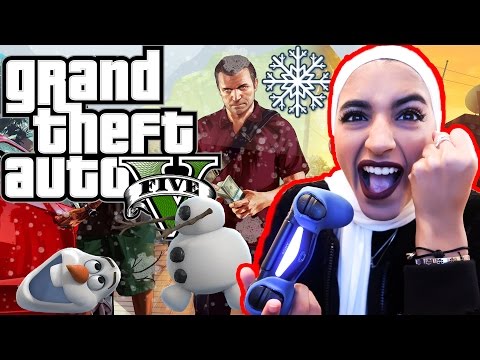ثلوج في لعبة حرامي السيارات بلايستيشن | GTA 5 Online