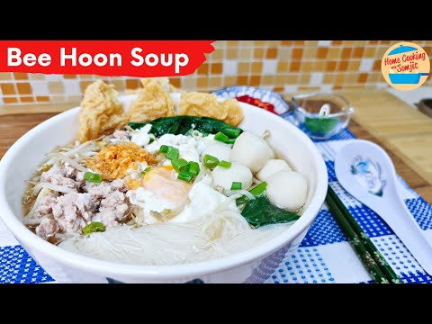 Simple Bee Hoon Fish Ball Soup