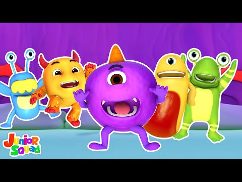 Five Little Monsters + More Junior Squad Halloween Rhymes and Kids Songs