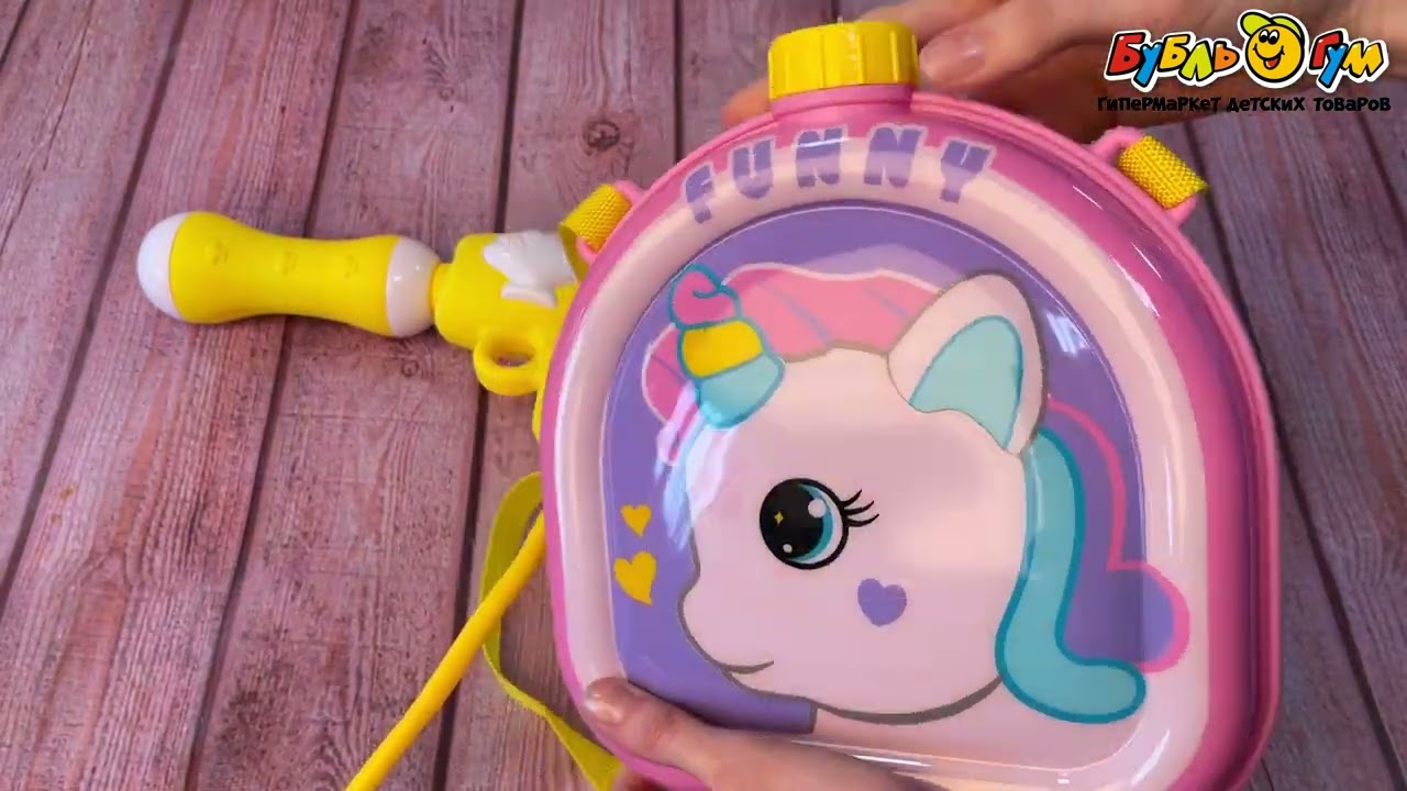 Оружие водное Единорог с баллоном в ассортименте - видео