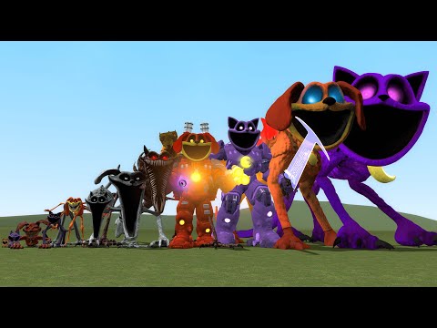 NEW ALL SMILING CRITTERS SIZE COMPARISON GODZILLA CATNAP AND DOGDAY In Garry's Mod! Poppy PlayTime 3