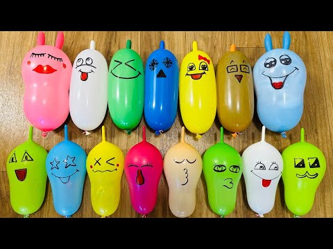 The shocking secret to making hilarious slime with long balloons | Satisfying slime videos