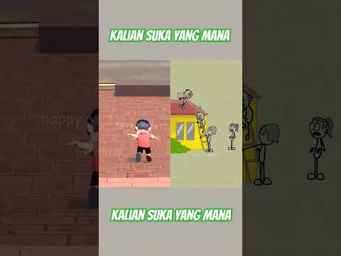 Gaya turus bebas‼️ #animation #reaction #shorts #komedi #dafakid