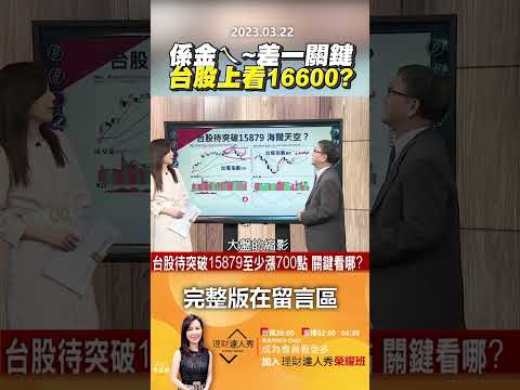 係金ㄟ~差一關鍵  台股上看16600？ @EBCmoneyshow #shorts