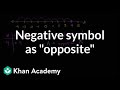 Understanding Opposites and Negatives