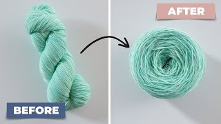 How to Crochet with a Hank of Yarn