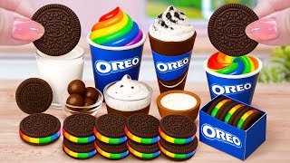 OREO Cake and Ice Cream🌈Yummy Miniature OREO Cake Decorating Recipe🌈