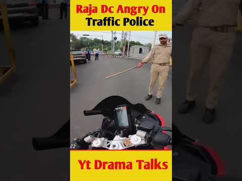 Raja Dc Angry? On Traffic Police #shorts #uk07rider #rajadc #motovlog #minivlog #vlog #aamirmajid