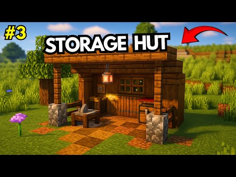 I BUILT A SMALL STORAGE HUT IN MY SMP - EP 3