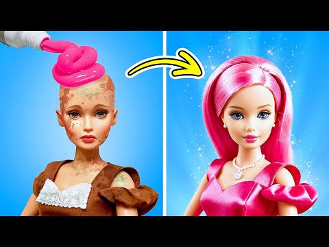 Nerd Gets Ready for Prom! Beauty Makeover with Pink Hair 💖