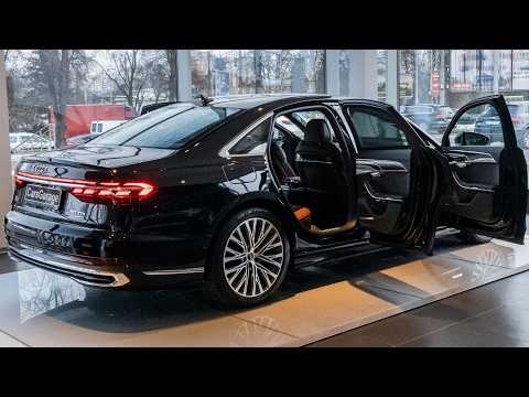 2025 Black Audi A8 S-Line 50 TDI Quattro - Full-Size Luxury Sedan in Detail