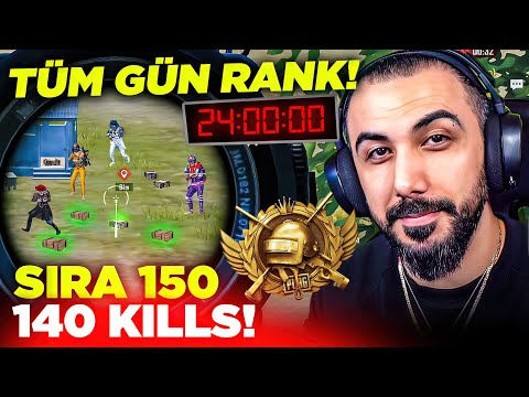 EKİPLE YENİ SEZONDA 24 SAAT RANK KASTIK!! 140 KILLS ZORLU MAÇLAR! | PUBG MOBILE
