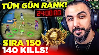 EKİPLE YENİ SEZONDA 24 SAAT RANK KASTIK!! 140 KILLS ZORLU MAÇLAR! | PUBG MOBILE